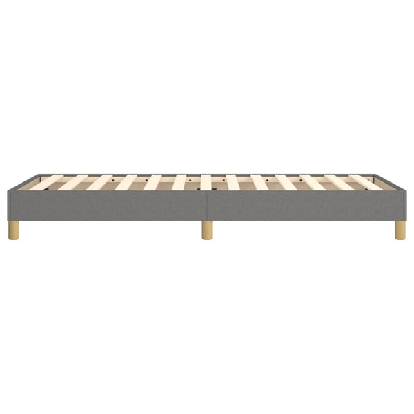 vidaXL Boxspring sengeramme Mørkegrå 100x200 cm Stof