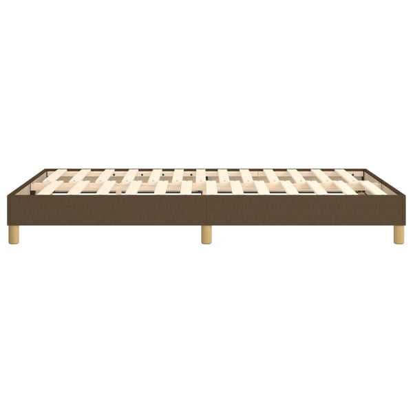 vidaXL Boxspring sengeramme Mørkebrun 120x200 cm Stof