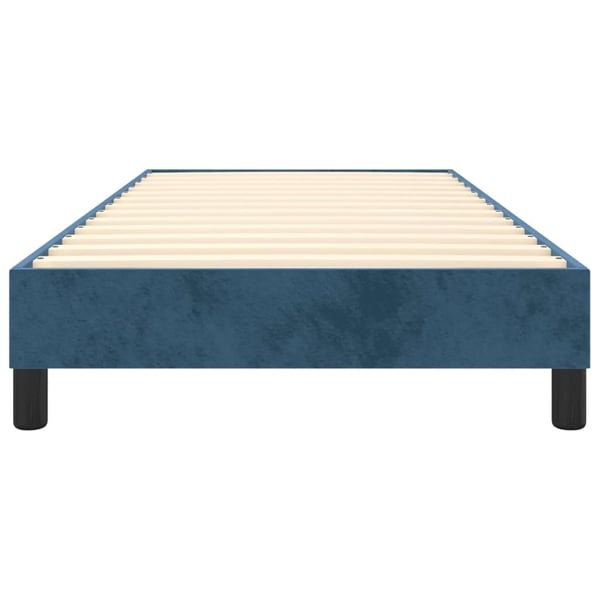 vidaXL Boxspring sengeramme Mørkeblå 90x200 cm Fløjl