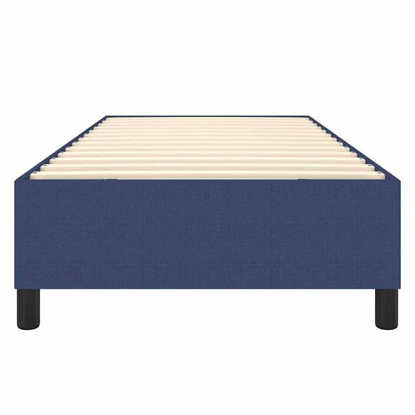 vidaXL Boxspring sengeramme 90x190 cm stof blå