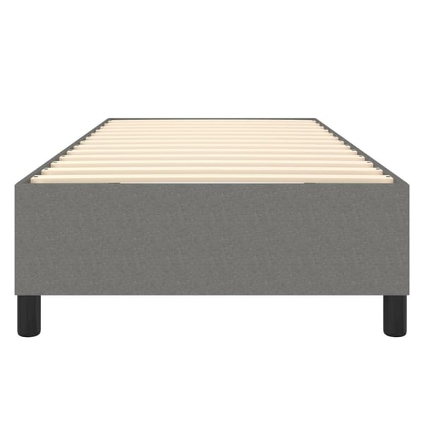 vidaXL Boxspring sengeramme Mørkegrå 90x190 cm Stof