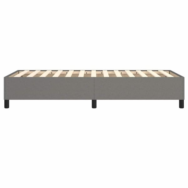 vidaXL Sängram mörkgrå tyg 90x200 cm