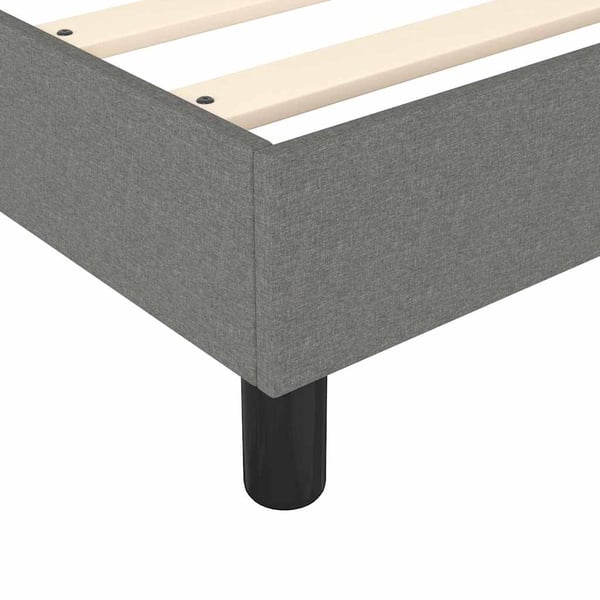 vidaXL Boxspring sengeramme Mørkegrå 120x200 cm Stof
