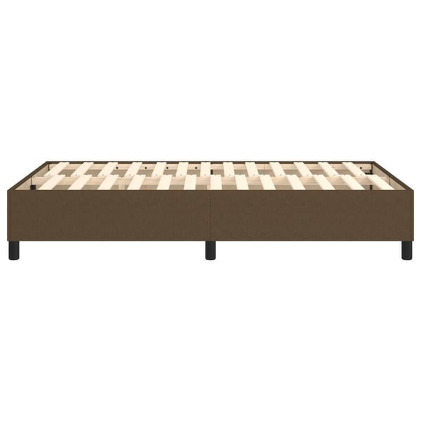 vidaXL Boxspring sengeramme Mørkebrun 120x200 cm Stof