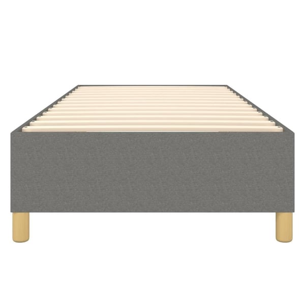 vidaXL Boxspring sengeramme Mørkegrå 100x200 cm Stof