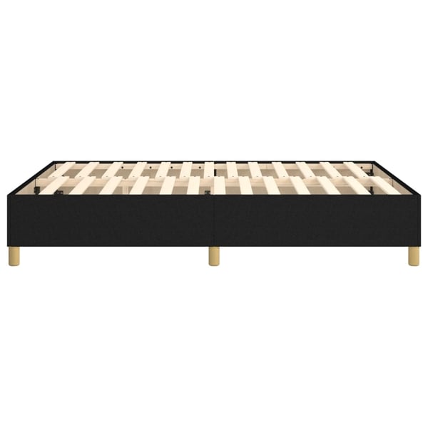 vidaXL Boxspring sengeramme 140x190 cm stof sort