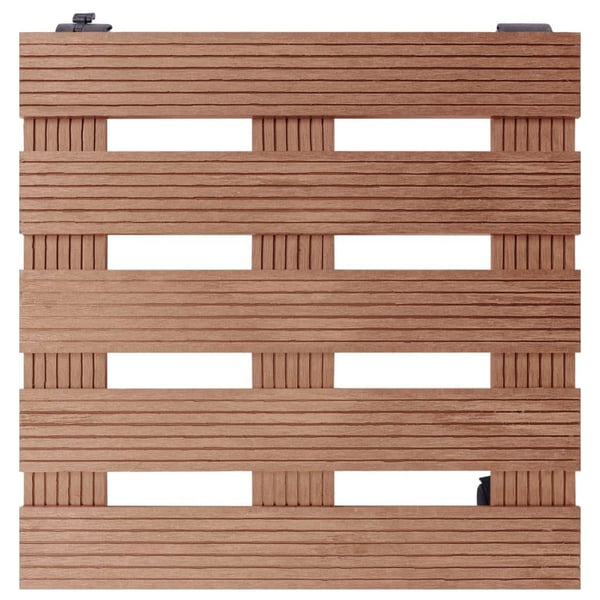 vidaXL plantevogne 4 stk. 30x30x7,5 cm WPC brun