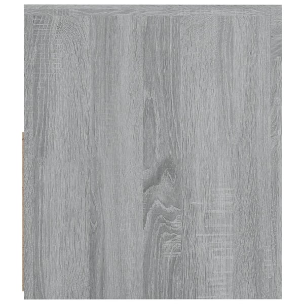 vidaXL sengeborde med LED-lys 2 stk. 60x35x40 cm grå sonoma-eg