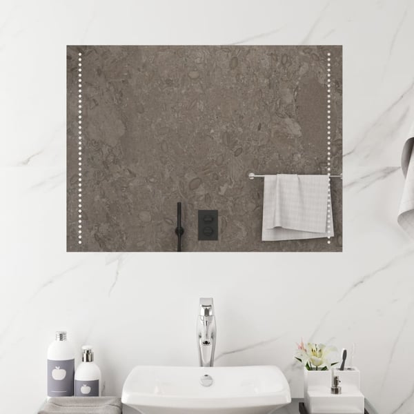 vidaXL Badrumsspegel LED 60x80 cm