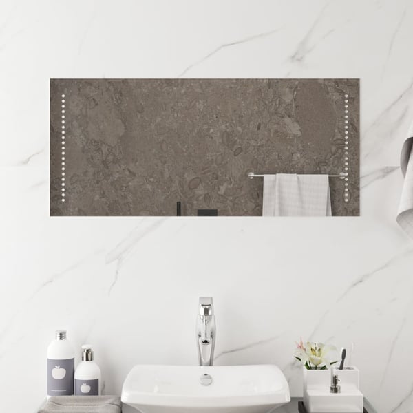 vidaXL Baderomsspeil med LED 40x90 cm