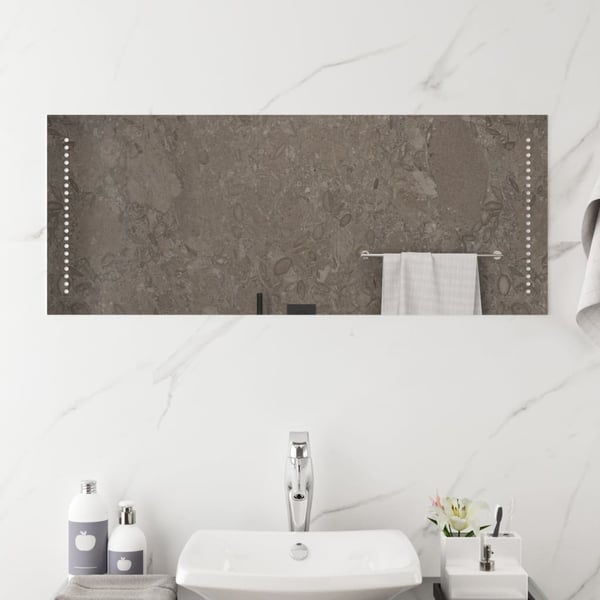 vidaXL Badrumsspegel LED 40x100 cm