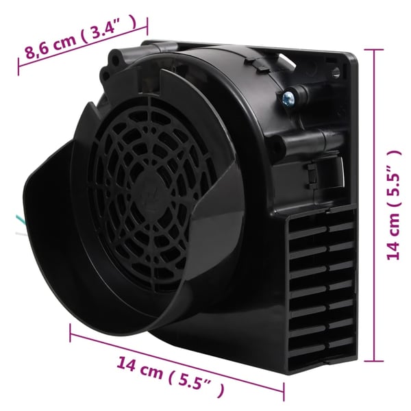 vidaXL LED-valonauhat 110 LED-valoa ja puhallin 1100 cm