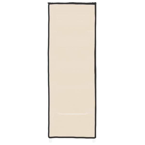 vidaXL Kenkäkaappi kerma 60x28x90 cm kangas