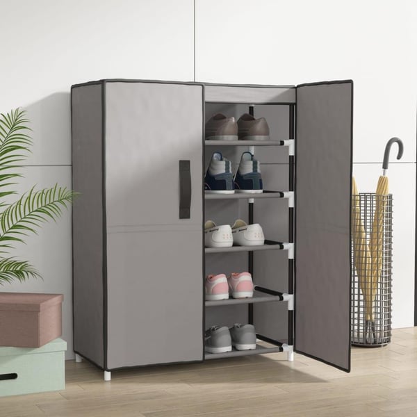 vidaXL skoskab 60x28x90 stof grå