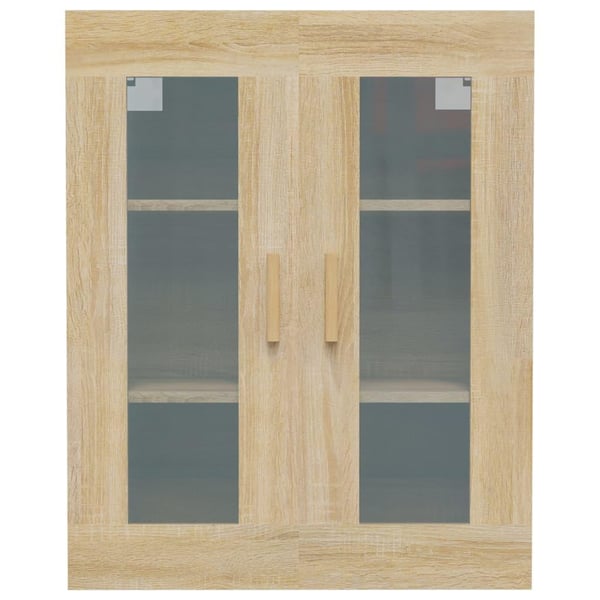 vidaXL Hengende veggskap sonoma eik 69,5x34x90 cm