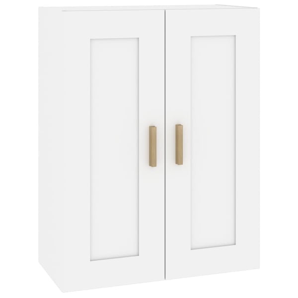 vidaXL vægskab 69,5x32,5x90 cm konstrueret træ hvid