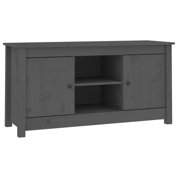 vidaXL TV-taso harmaa 103x36,5x52 cm täysi mänty