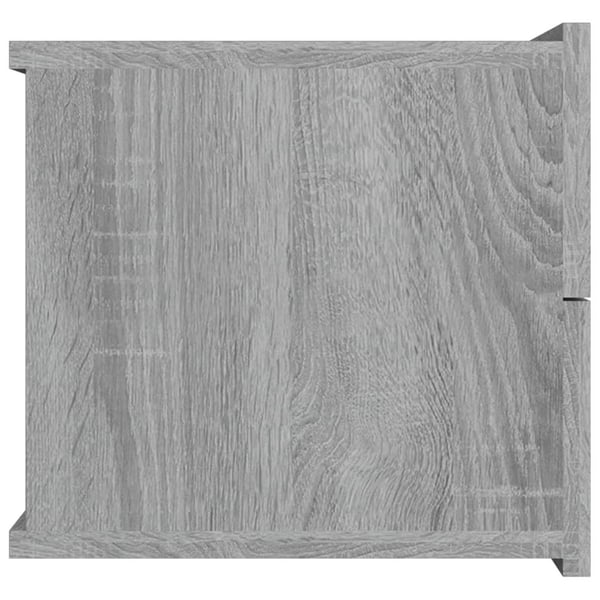 vidaXL Nattbord 2 stk grå sonoma 40x30x30 cm konstruert tre