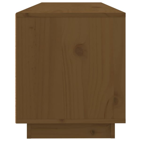 vidaXL TV-benk honningbrun 100x34x40 cm heltre furu