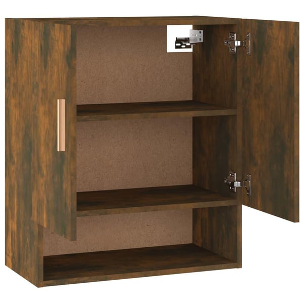 vidaXL Veggskap røkt eik 60x31x70 cm konstruert tre