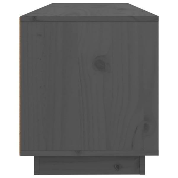 vidaXL TV-benk grå 100x34x40 cm heltre furu