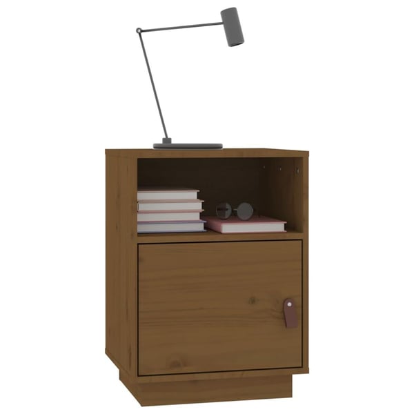 vidaXL Nattbord honningbrun 40x34x55 cm heltre furu