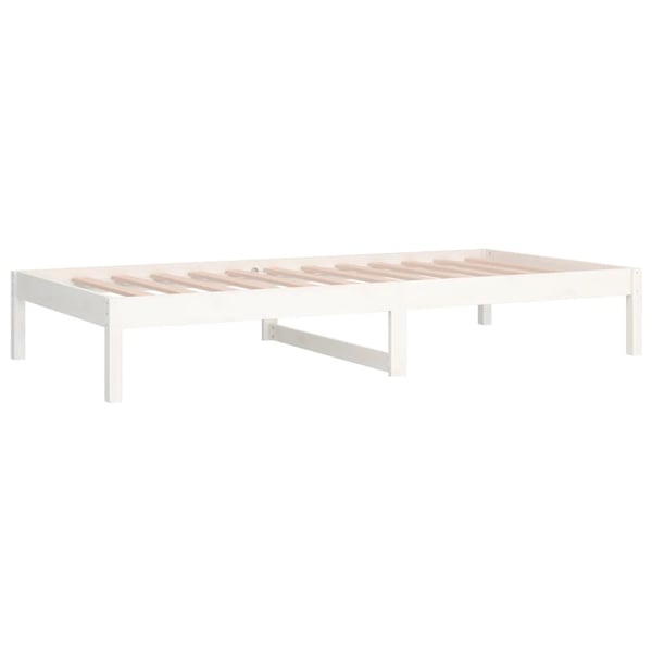 vidaXL Dagseng uten madrass hvit 80x200 cm heltre furu