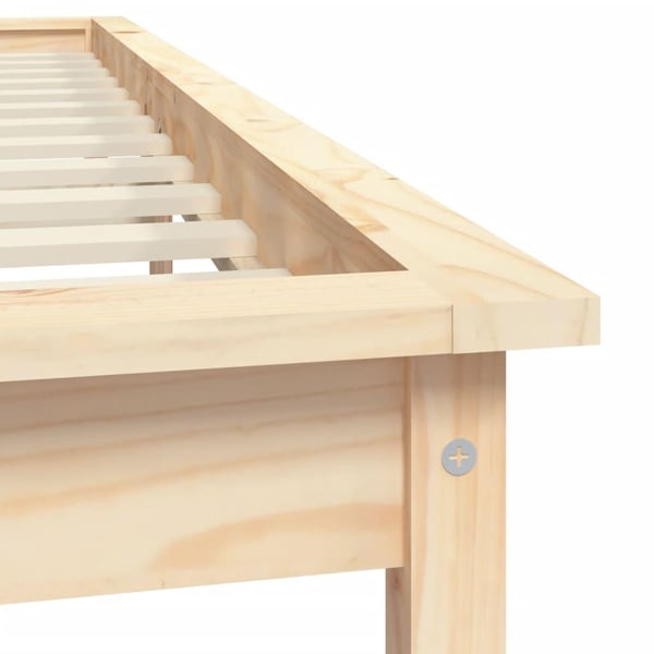 vidaXL Sengeramme heltre furu 120x200 cm