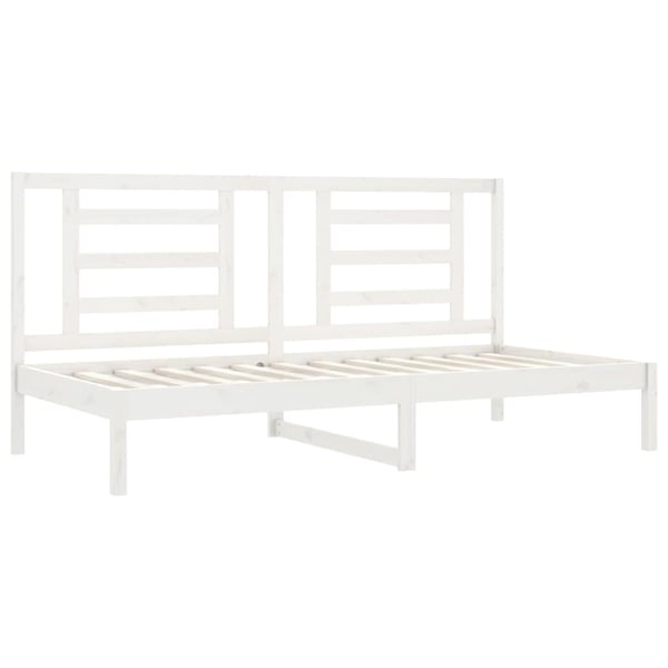 vidaXL Dagseng uten madrass hvit 80x200 cm heltre furu