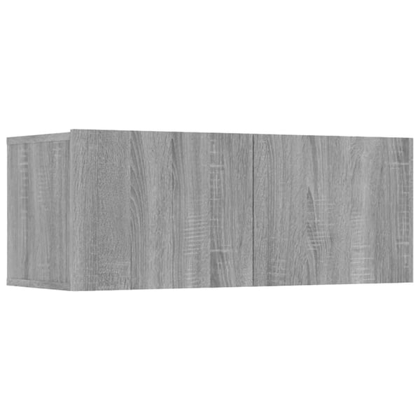 vidaXL TV-benker 4 stk grå sonoma 80x30x30 cm konstruert tre