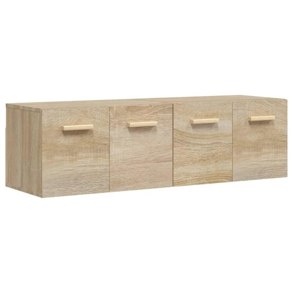 vidaXL vægskabe 2 stk. 60x36,5x35 cm konstrueret træ sonoma-eg