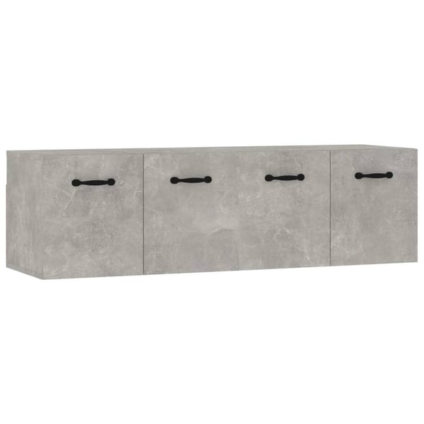 vidaXL Veggskap 2 stk betonggrå 80x35x36,5 cm konstruert tre