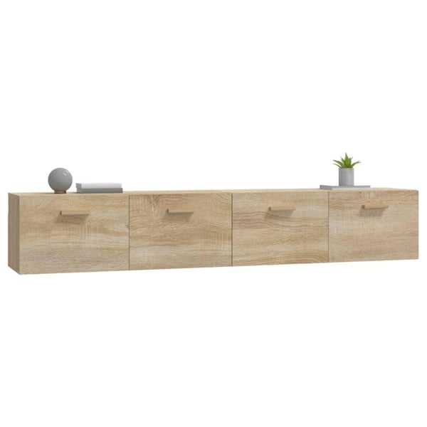 vidaXL Veggskap 2 stk sonoma eik 100x36,5x35 cm konstruert tre