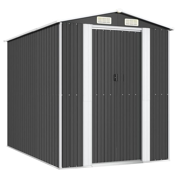 vidaXL haveskur 192x274x223 cm galvaniseret stål antracitgrå