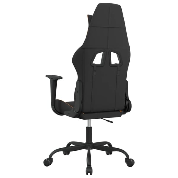 vidaXL gamingstol med massagefunktion stof sort og orange