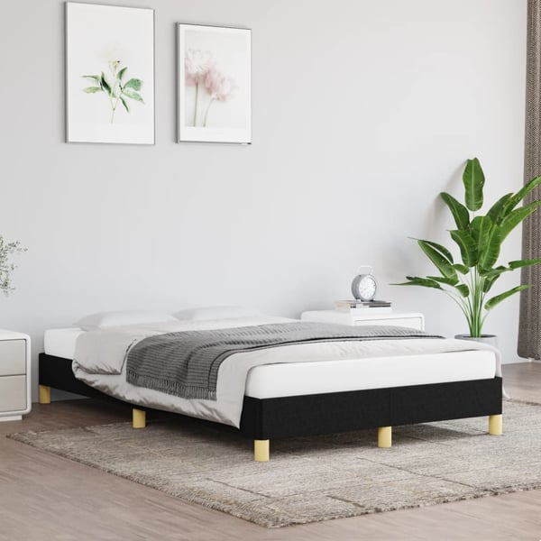 vidaXL sengeramme 120x200 cm stof sort