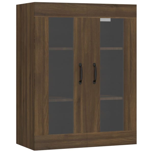 vidaXL Hengende veggskap brun eik 69,5x34x90 cm