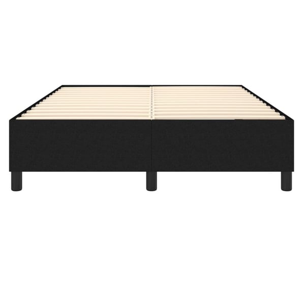 vidaXL Boxspring sengeramme 140x200 cm stof sort