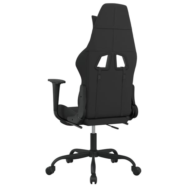 vidaXL gamingstol med massagefunktion + fodstøtte stof sort og gråbrun