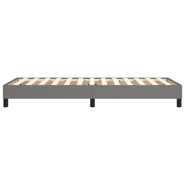 vidaXL Boxspring sengeramme Mørkegrå 90x190 cm Stof