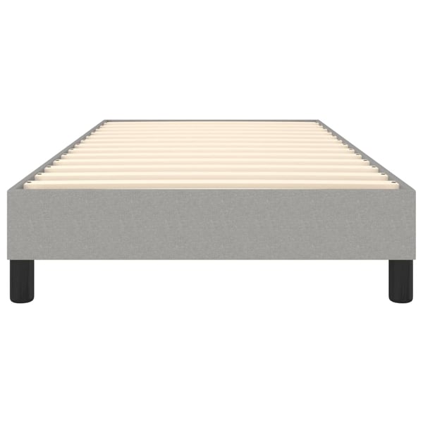 vidaXL Boxspring sengeramme Lysegrå 80x200 cm Stof