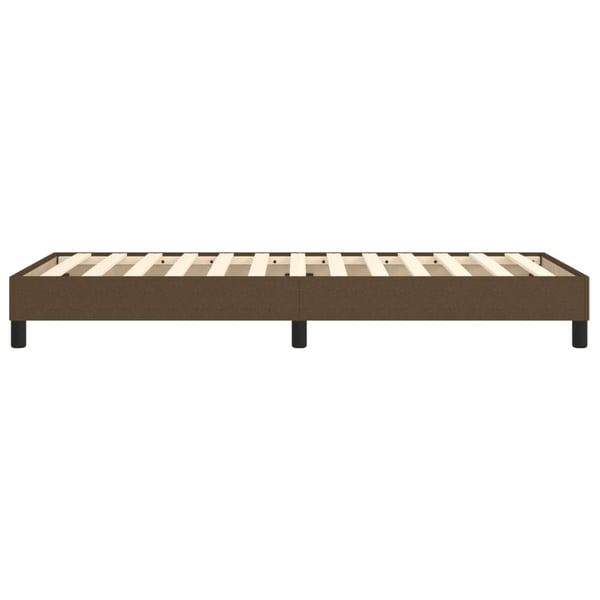 vidaXL Boxspring sengeramme Mørkebrun 90x190 cm Stof