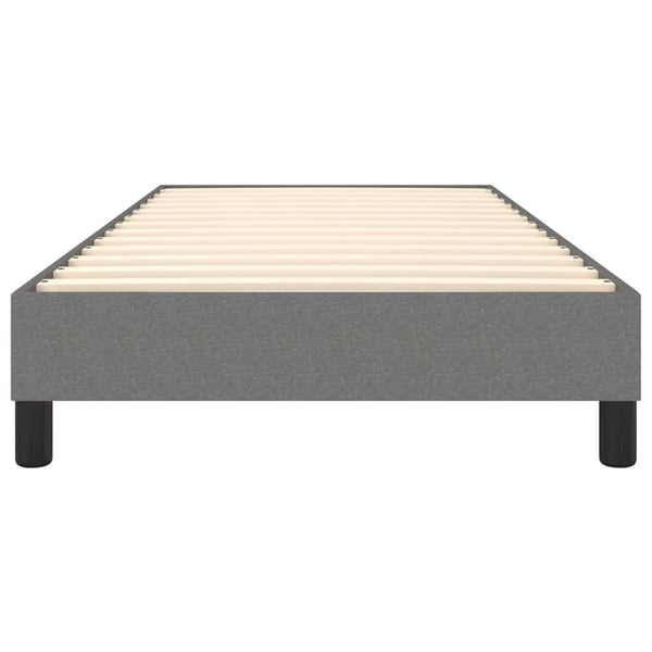 vidaXL Boxspring sengeramme Mørkegrå 90x200 cm Stof