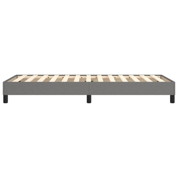 vidaXL Boxspring sengeramme Mørkegrå 100x200 cm Stof