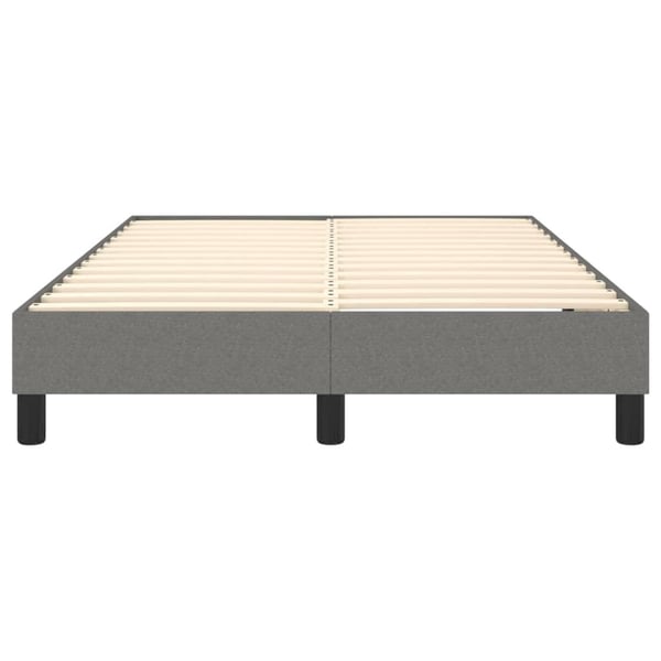 vidaXL Boxspring sengeramme Mørkegrå 120x200 cm Stof