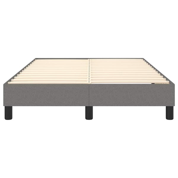 vidaXL Boxspring sengeramme Mørkegrå 120x200 cm Stof