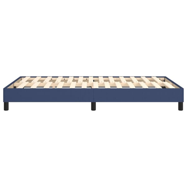 vidaXL Boxspring sengeramme 120x200 cm stof blå