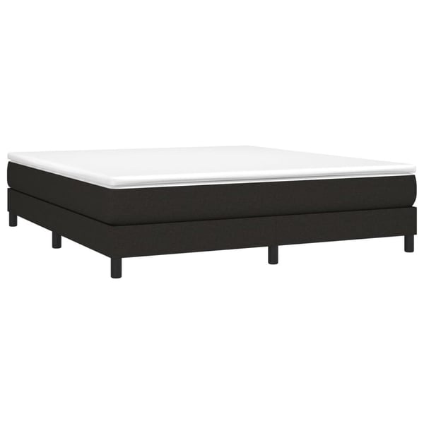 vidaXL Boxspring sengeramme 160x200 cm stof sort