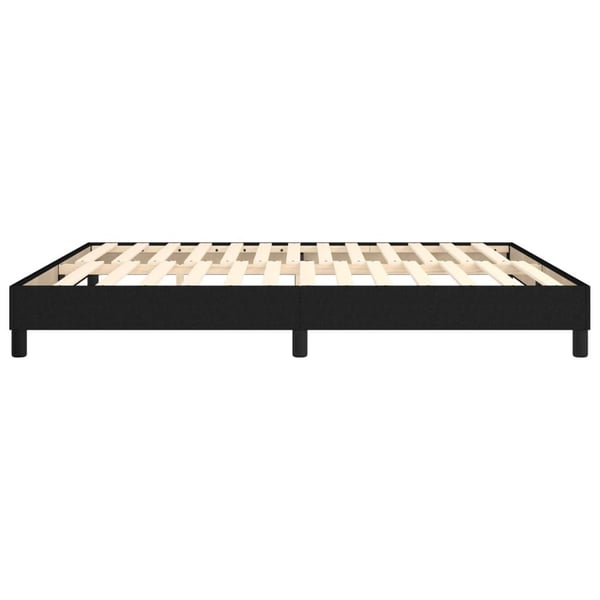 vidaXL Boxspring sengeramme 160x200 cm stof sort