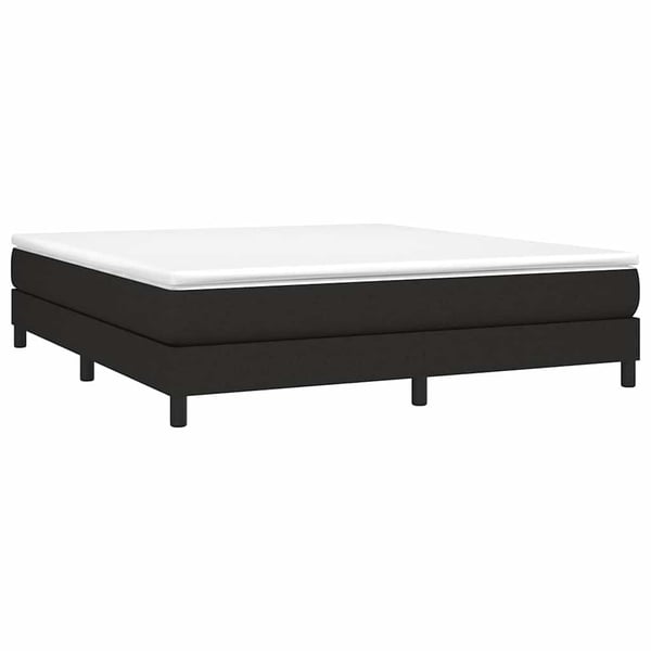 vidaXL Boxspring sengeramme 160x200 cm stof sort